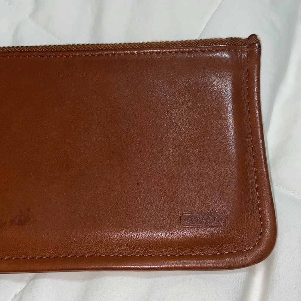 RARE Vintage Coach Skinny Case Brown Leather - Picture 2 of 12